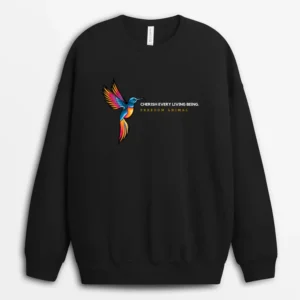 Cherish Every Living Being Beargifts Sweatshirt - Black