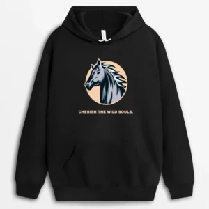 Cherish The Wild Souls Beargifts Hoodie - Black