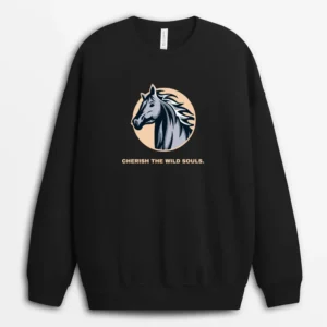 Cherish The Wild Souls Beargifts Sweatshirt - Black