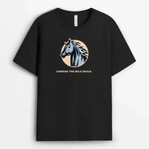 Cherish The Wild Souls Beargifts T-Shirt - Black