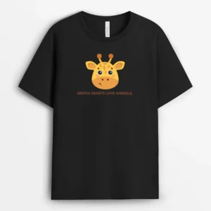 Gentle Hearts Love Animals Beargifts T-Shirt - Black